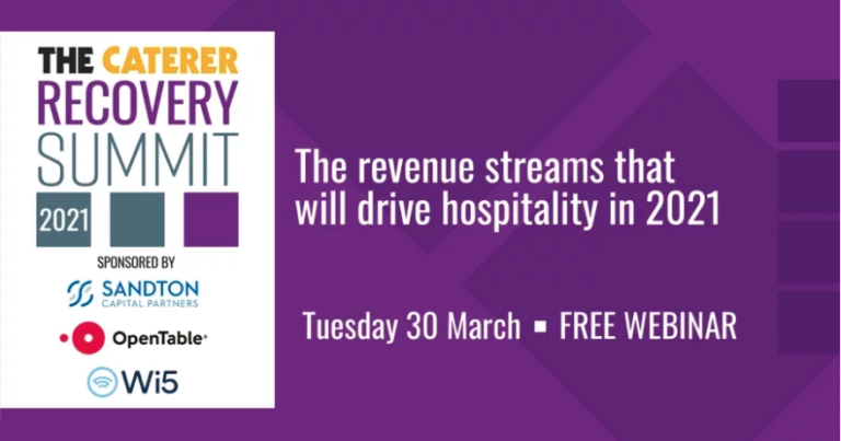 The Caterer Recovery Summit banner